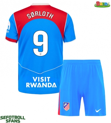 Atletico Madrid Alexander Sorloth #9 Tredjeställ Barn 2025-26 Kortärmad (+ Korta byxor)